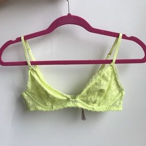 Yellow Lace Bra Victoria’s Secret